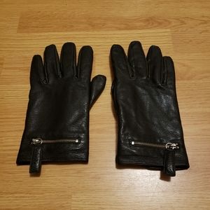 Calvin Klein Men's Leather Gloves Large